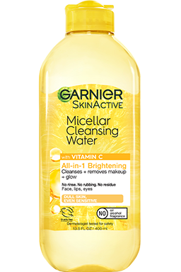 Front view of Yellow Cap Cleansing Water with Vitamin C, All Skin Types